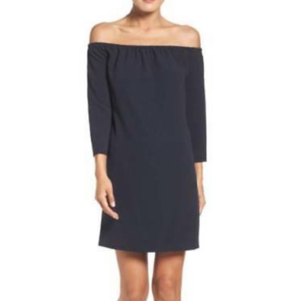 Felicity & Coco - Off the Shoulder Blue Dress XS